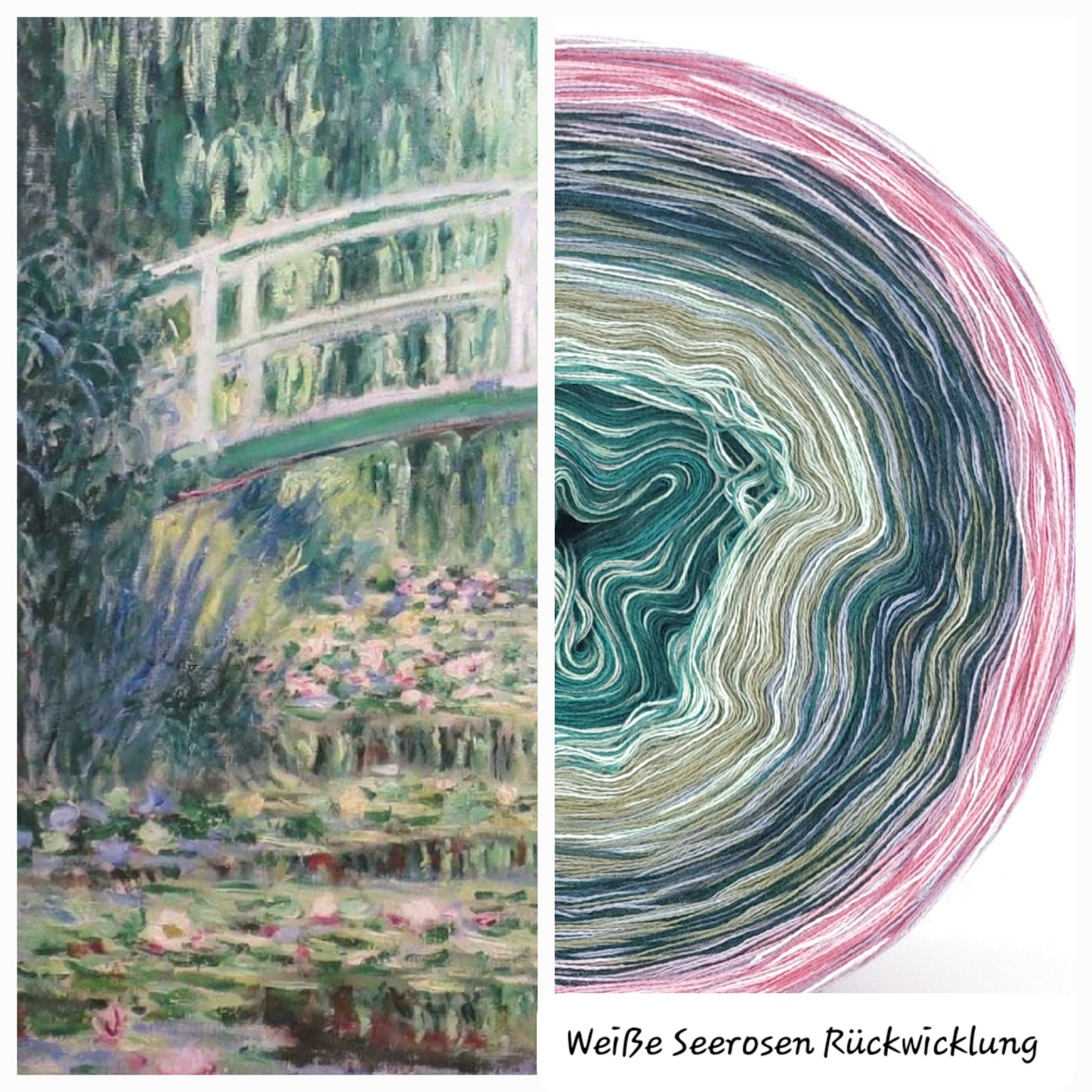 Bobbel Monet Weiße Seerosen