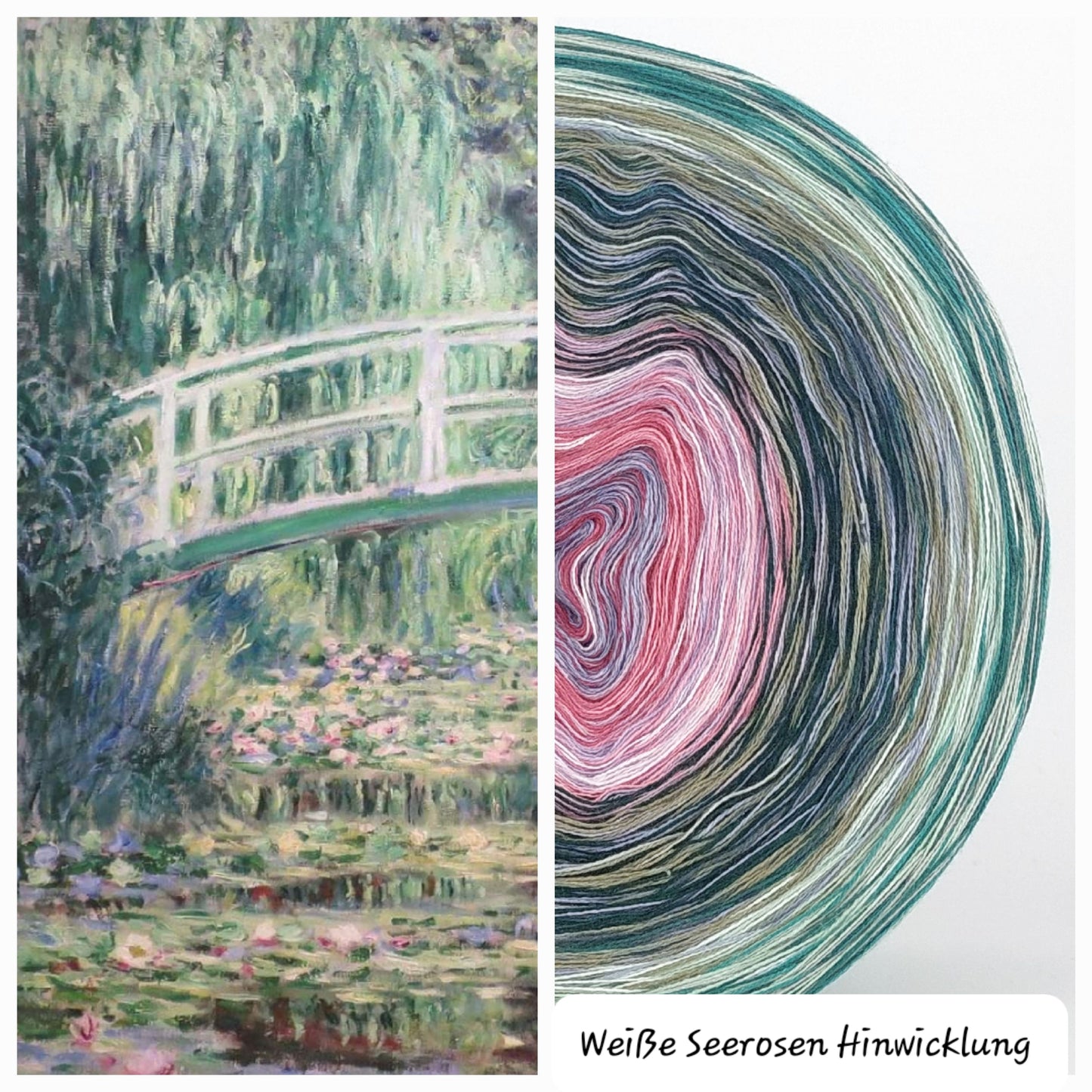 Bobbel Monet Weiße Seerosen