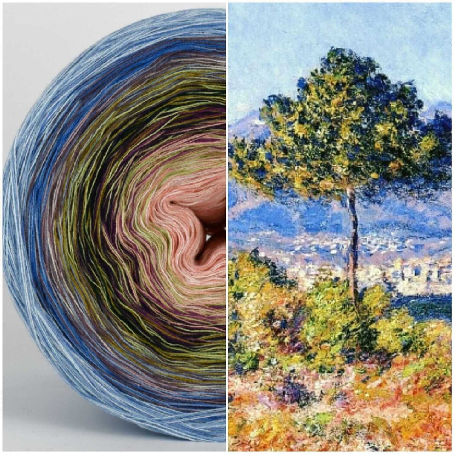 Bobbel Monet Ansicht von Antibes