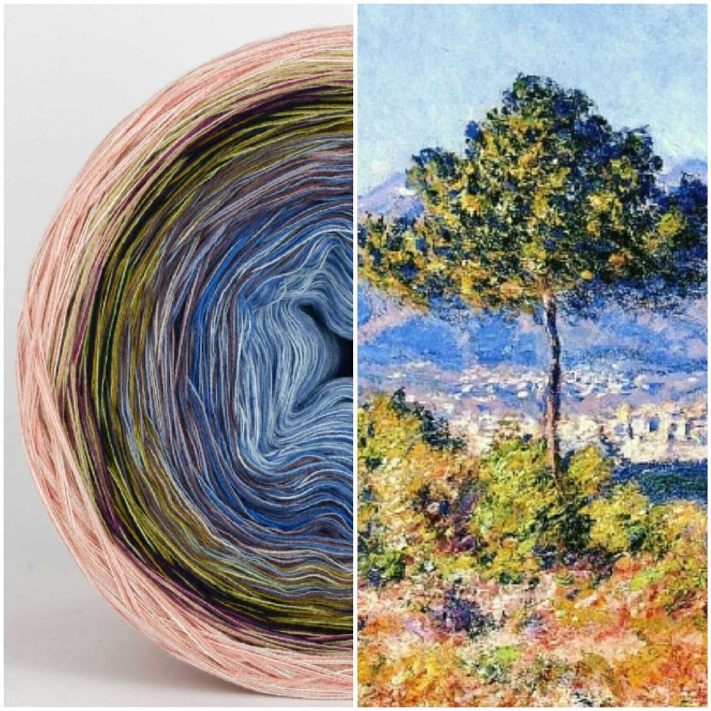 Bobbel Monet Ansicht von Antibes