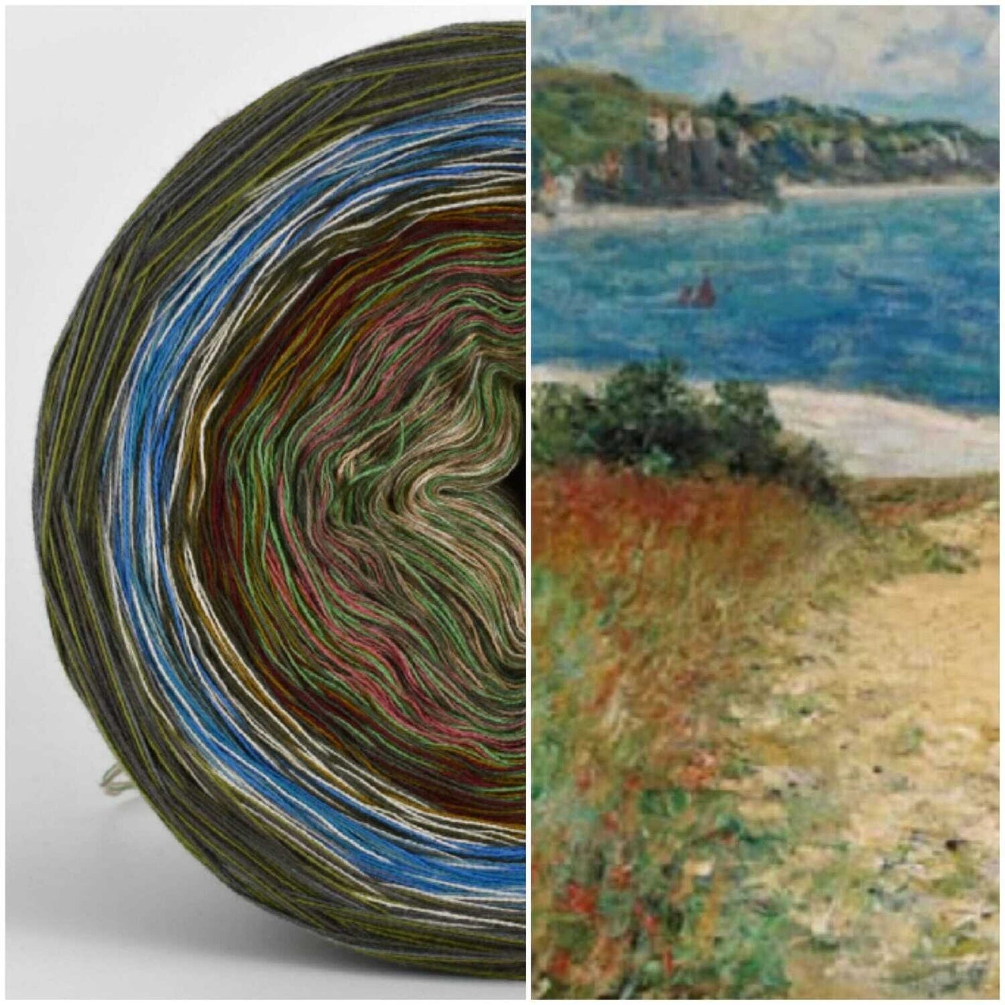 Bobbel Monet Weizenfelder bei Pourville