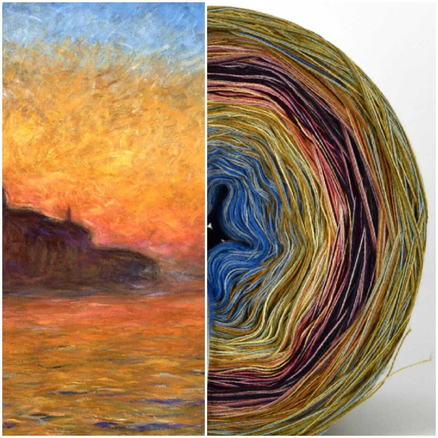 Bobbel Monet Sonnenuntergang in Venedig