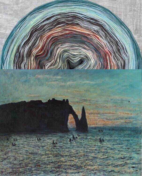 Bobbel Monet Felsen von Aval