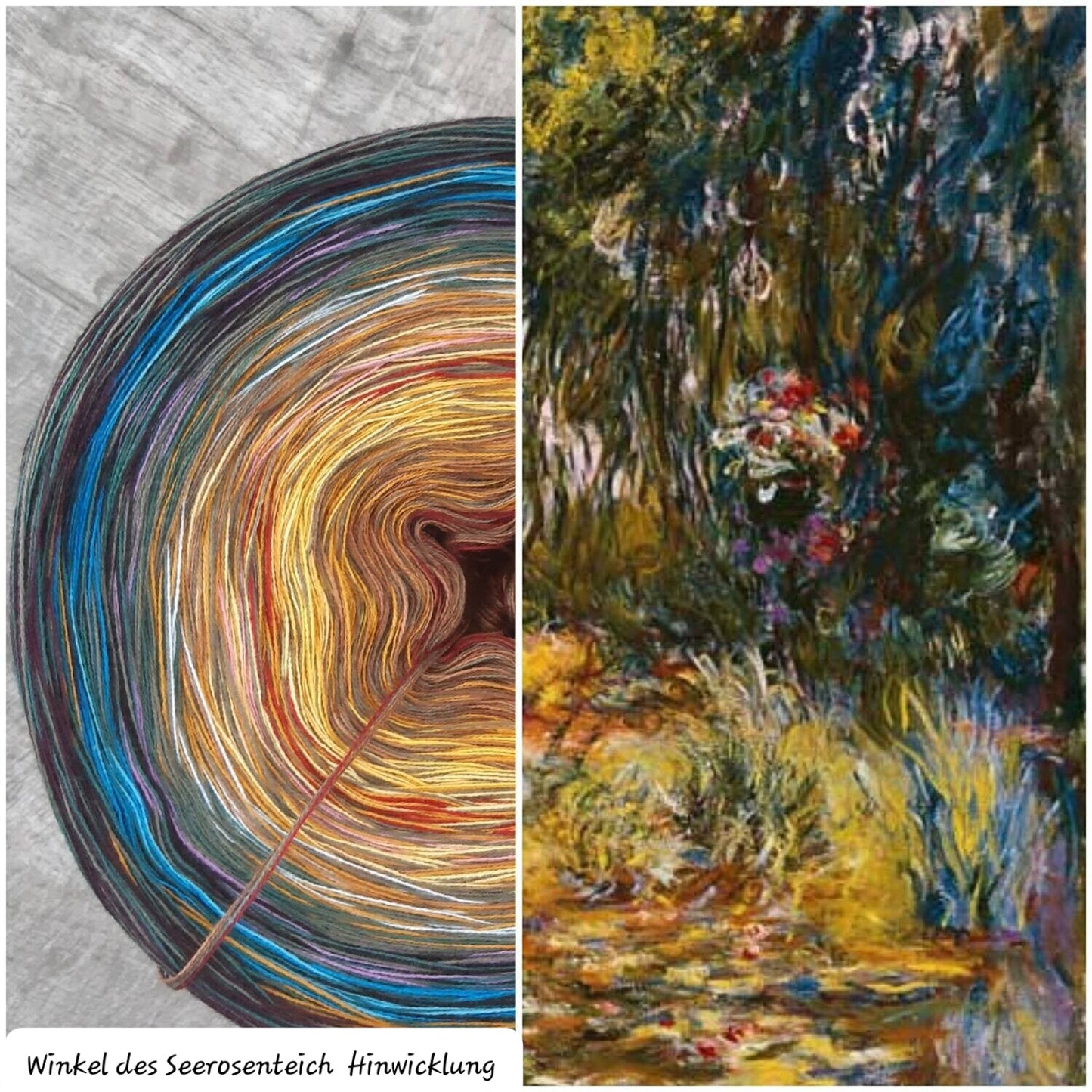 Bobbel Monet Winkel des Seerosenteiches