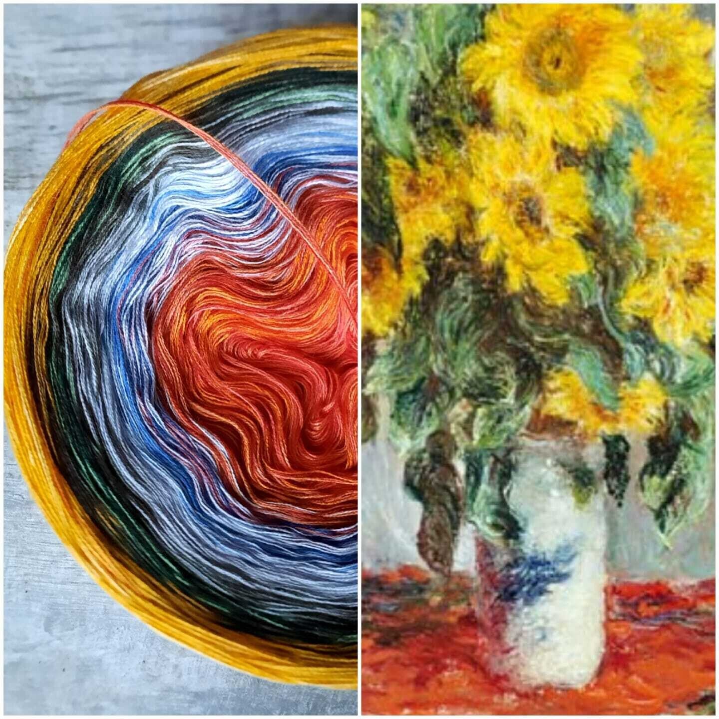 Bobbel Monet Sonnenblumen Strauß