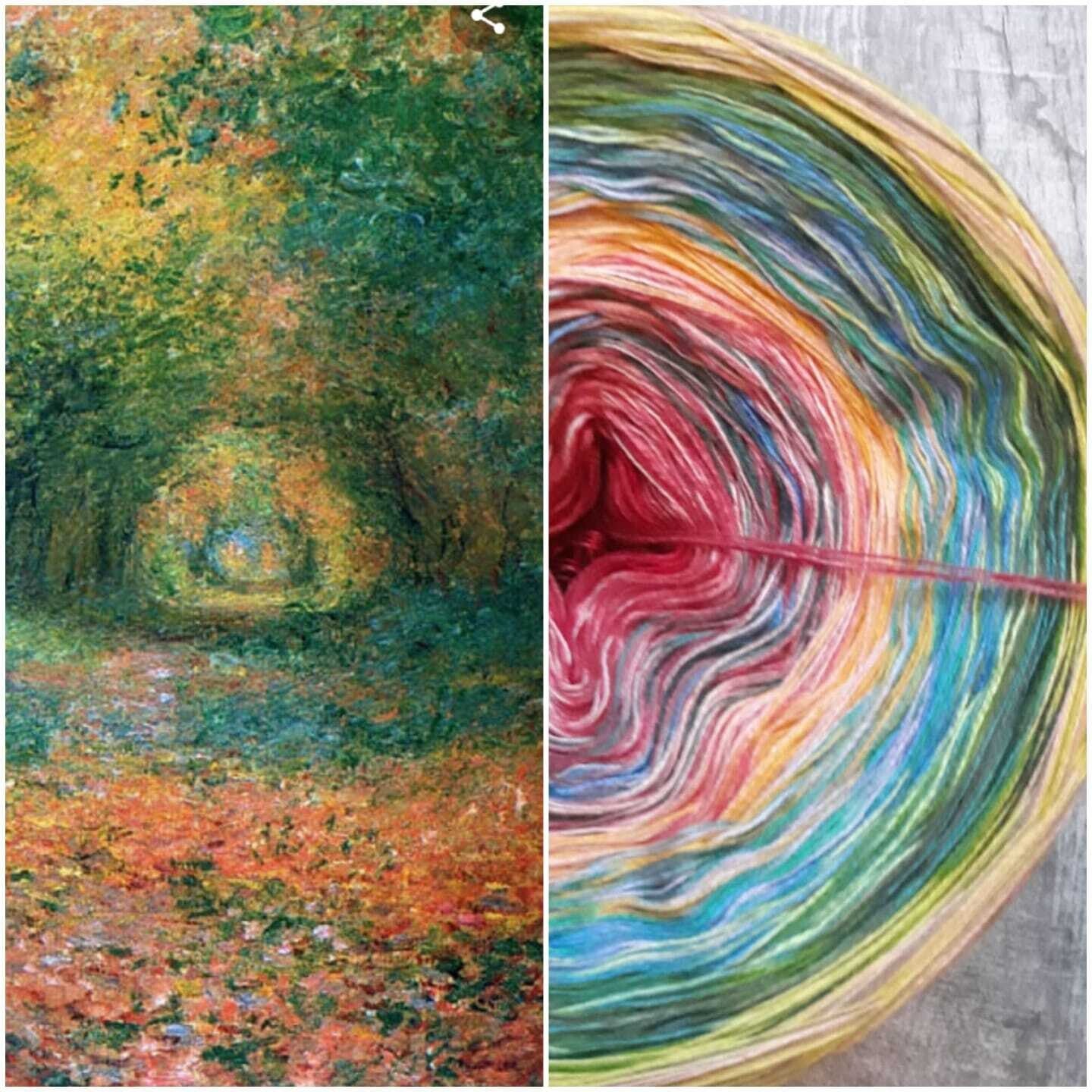 Bobbel Monet Unterholz vom Wald in Saint-germain