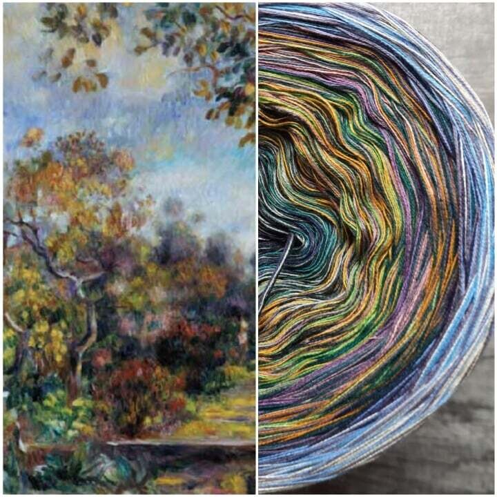 Bobbel Renoir Landschaft bei Beaulieu