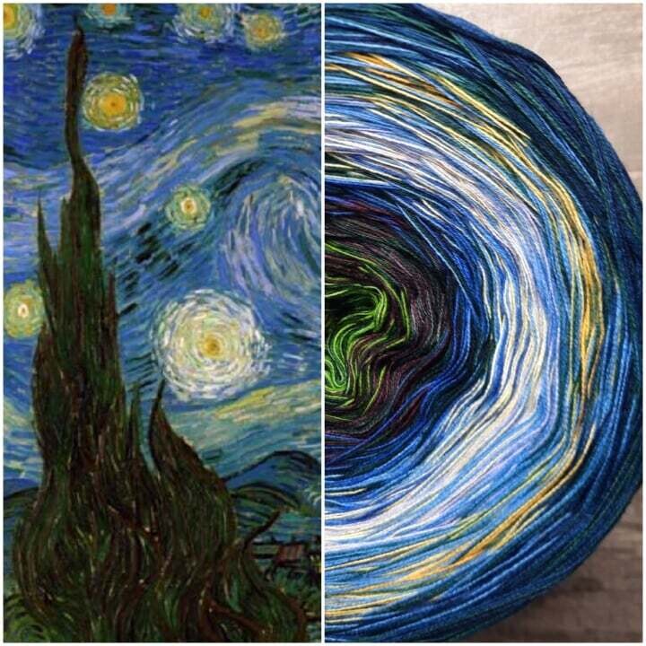 Bobbel Van Gogh Sternennacht