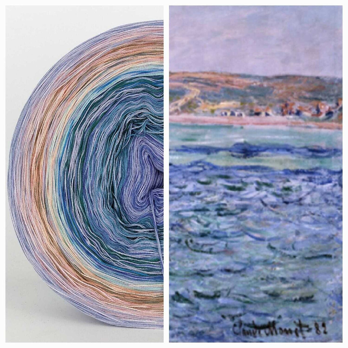 Bobbel Monet Felsen von Pourville