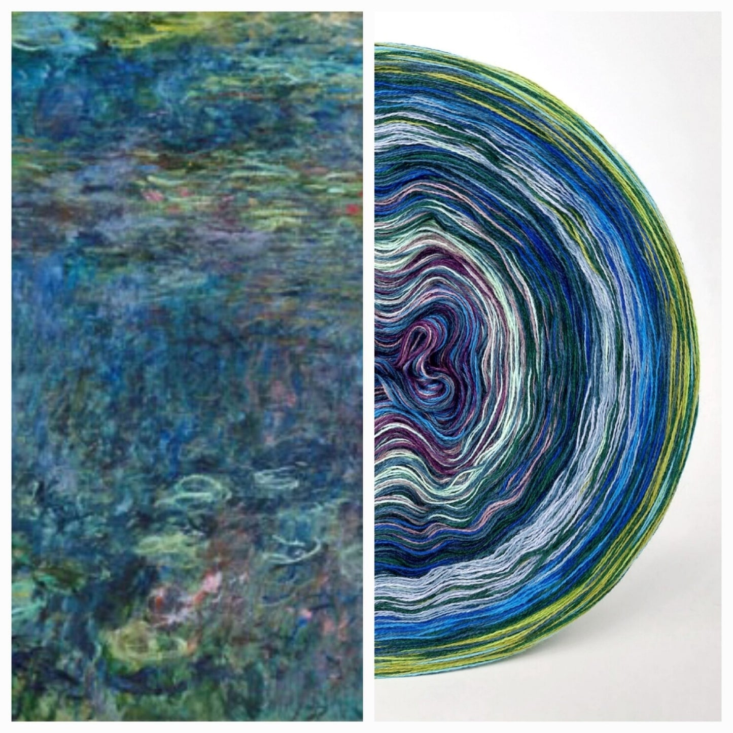 Bobbel Monet 100ter Monet Nymphéas als Paneele Teil Bereich 3