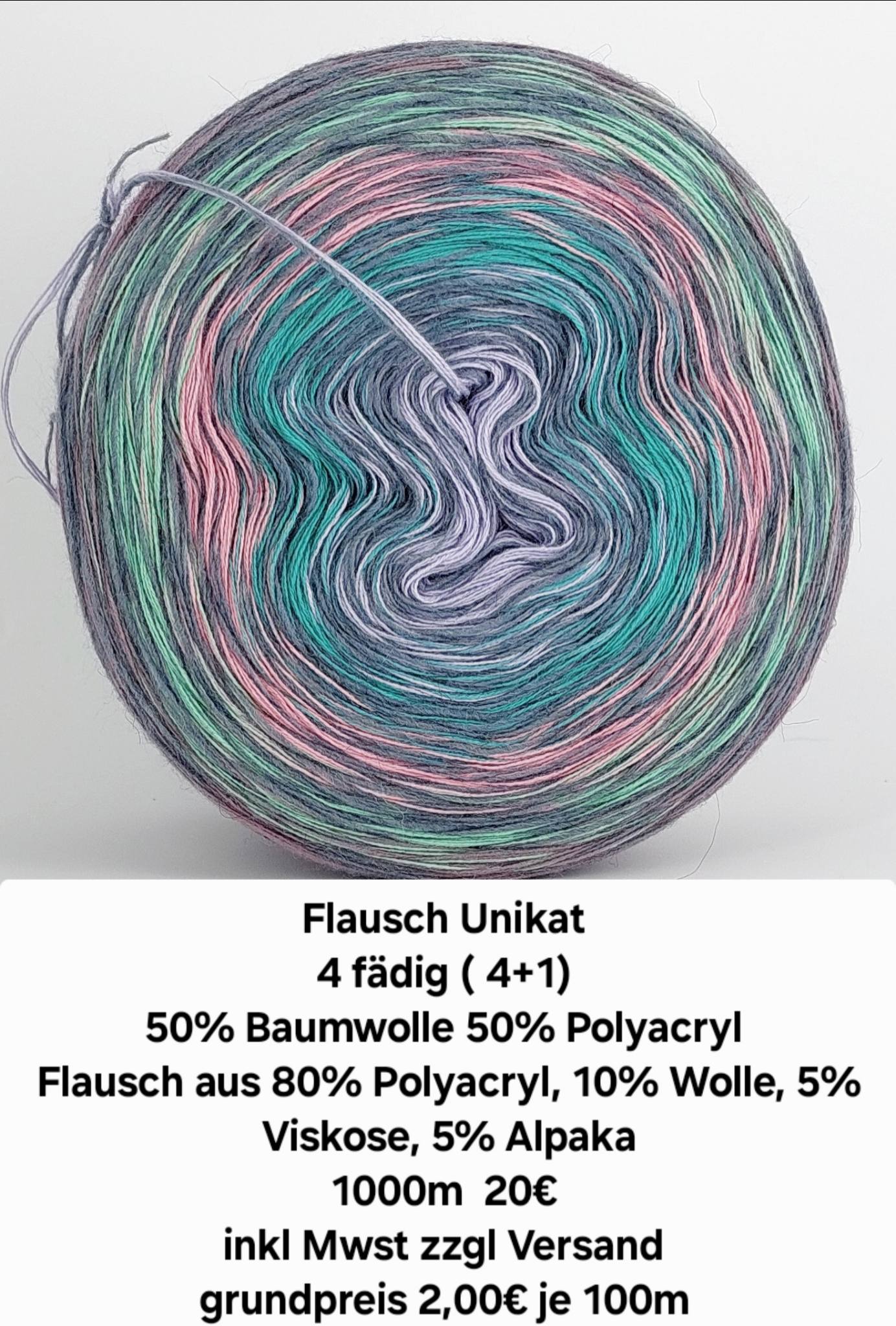 Flammengarn Unikat 1000m