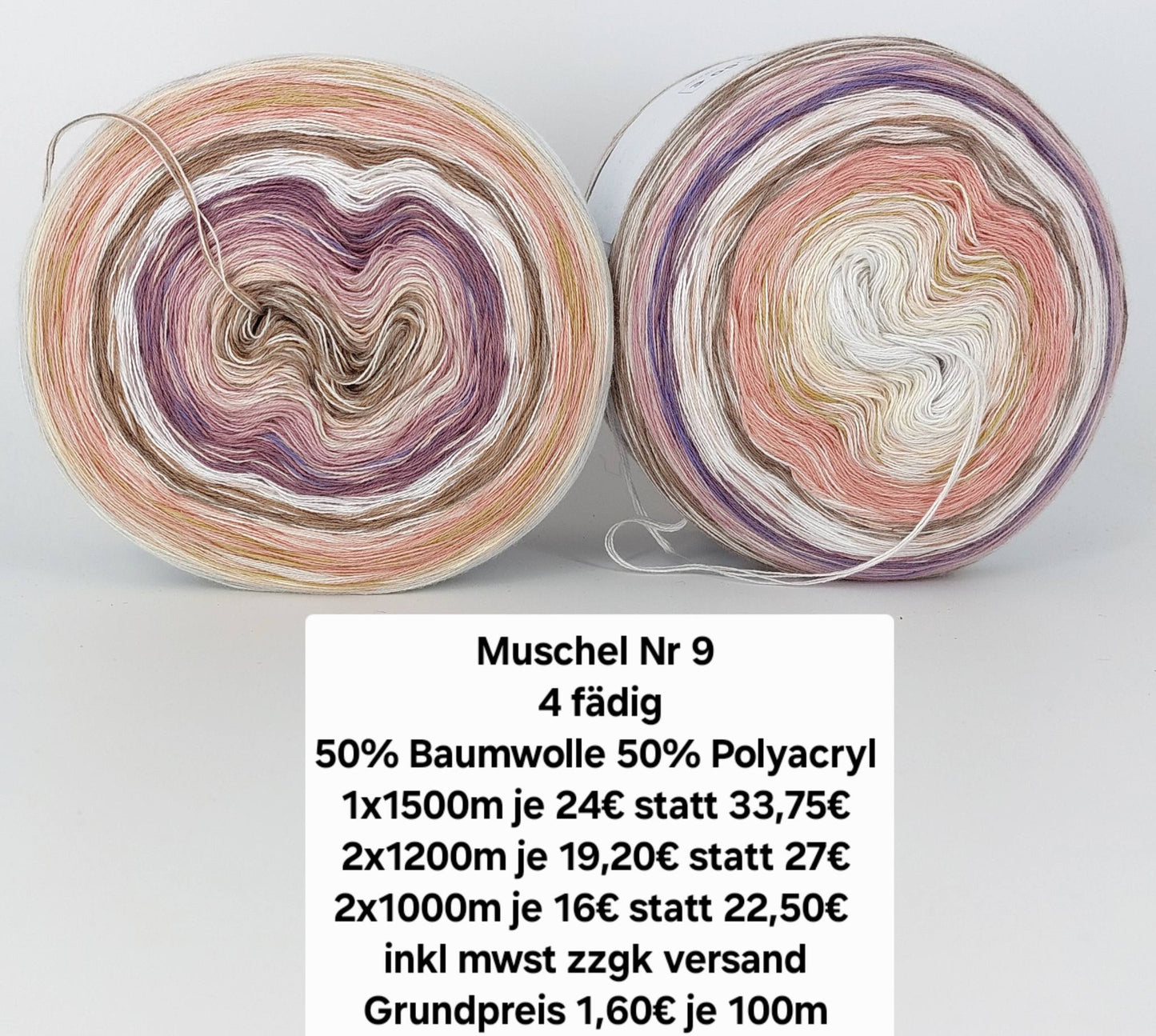 Muschel Nr 9 Bobbel diverse Größen