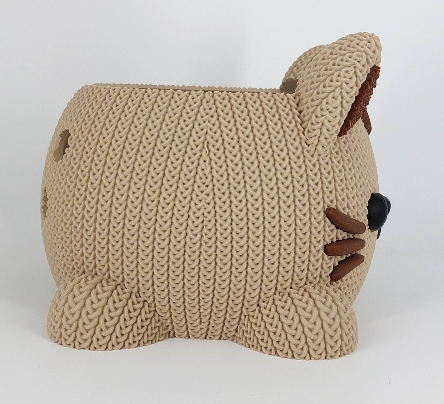 Garnschale Katze gestrickt