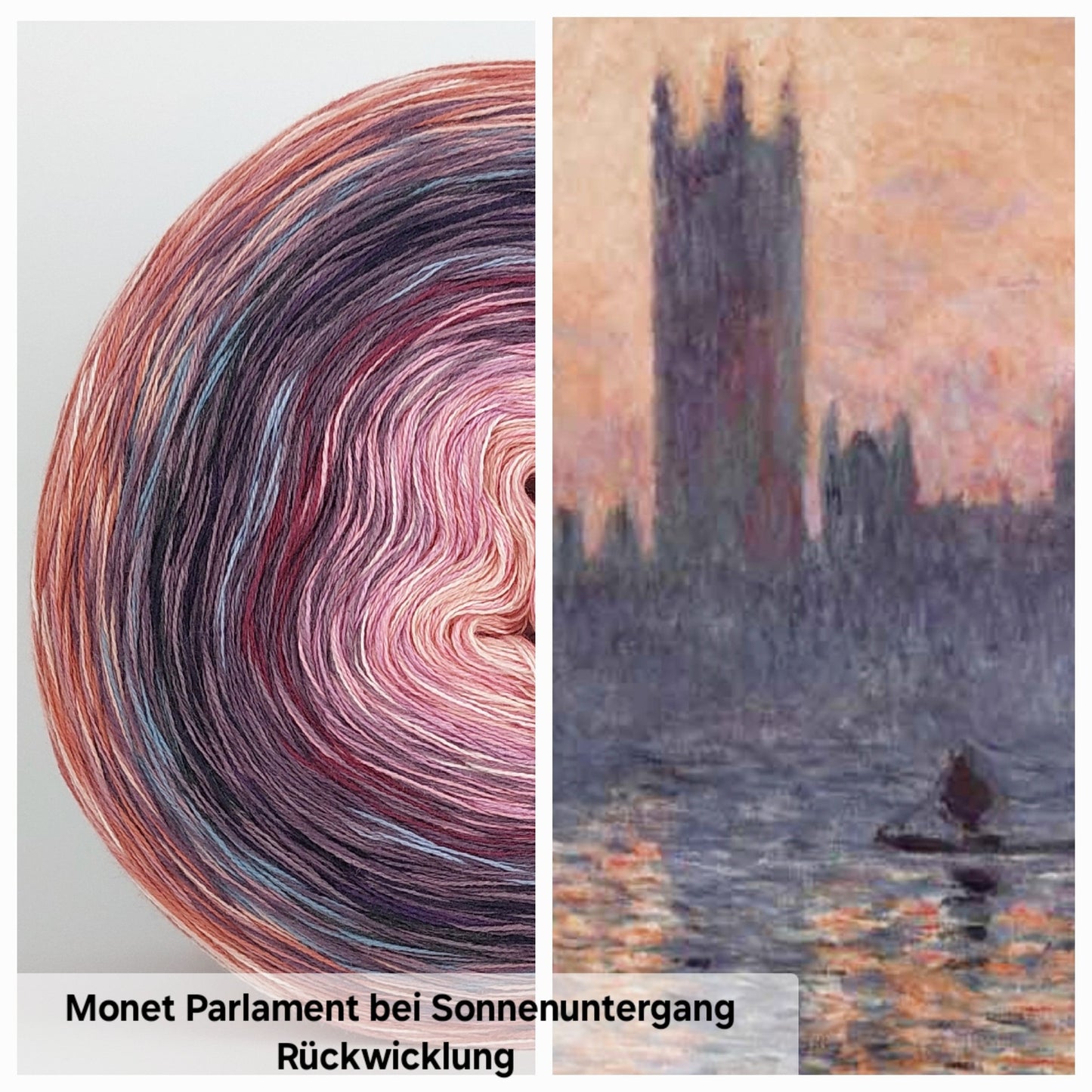 Bobbel Monet Parlament bei Sonntenuntergang