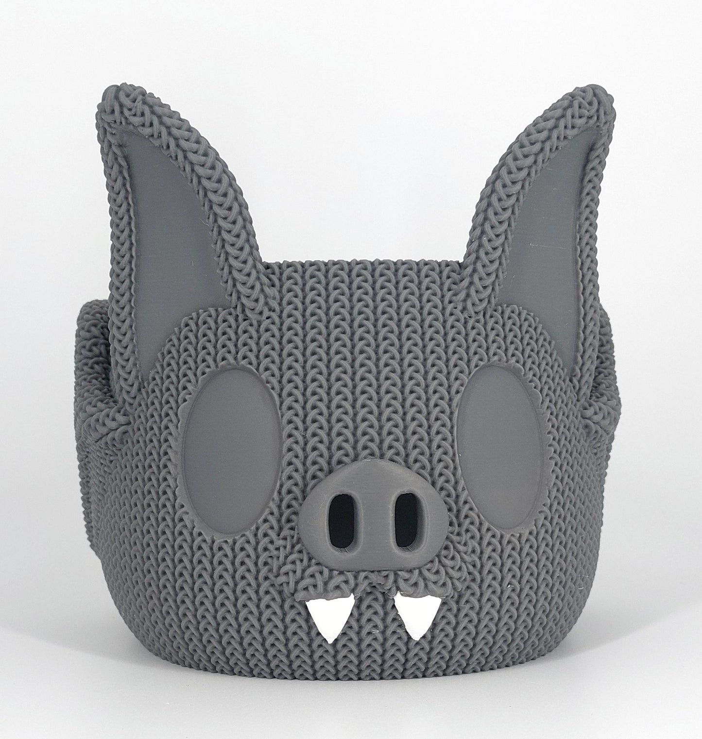 Garnschale Fledermaus gestricktes Design