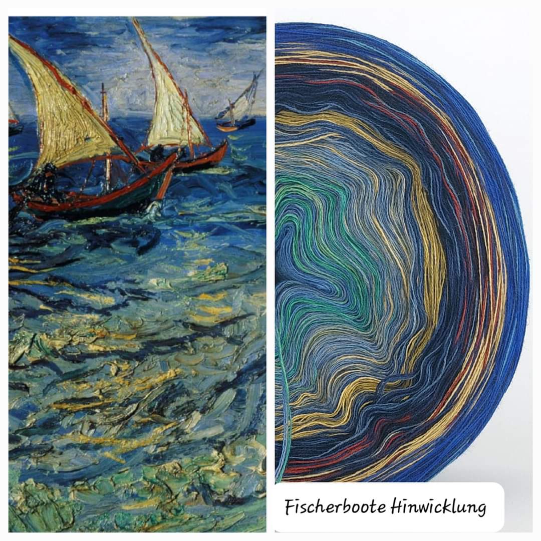 Bobbel Van Gogh Fischerboote