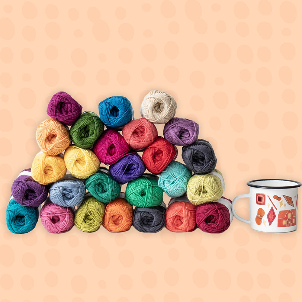 Scheepjes CAL Festival of Lights blanket Organicon Kit