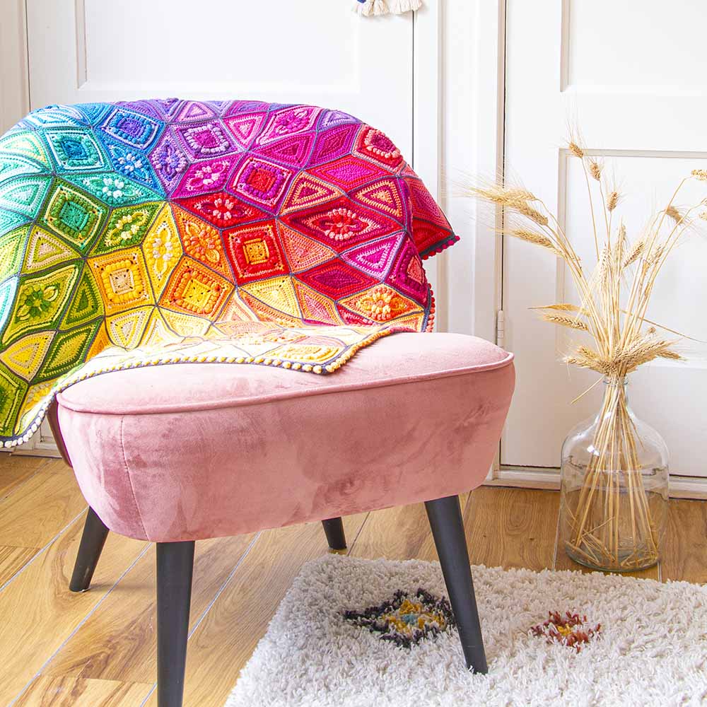 Scheepjes CAL Festival of Lights blanket Organicon Kit