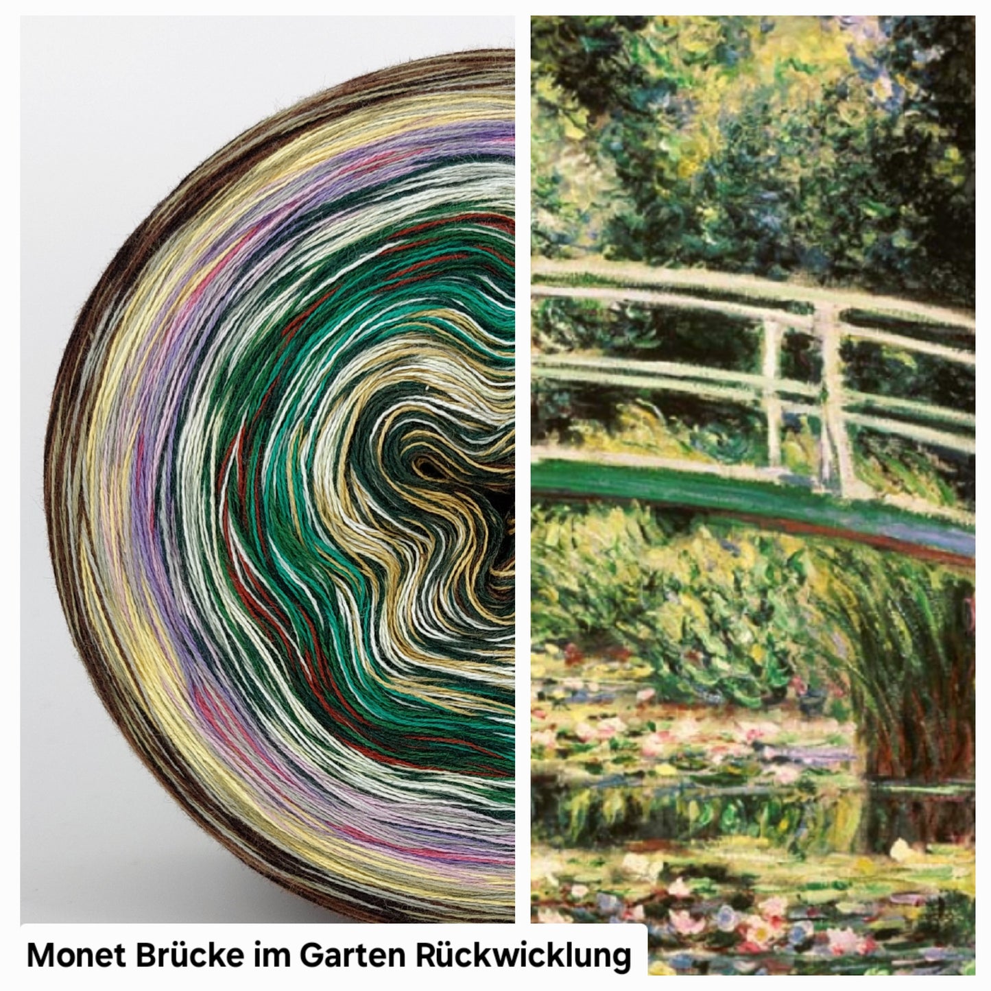 Bobbel Monet Brücke im Garten