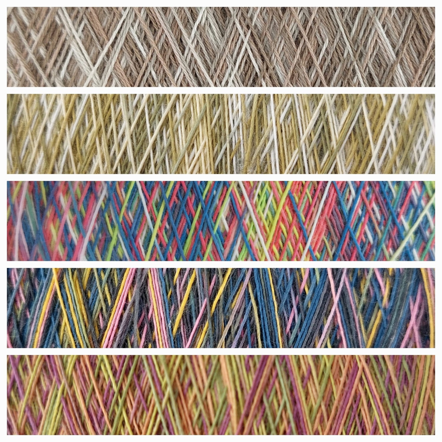 Regenbogengarn (100%Baumwolle)