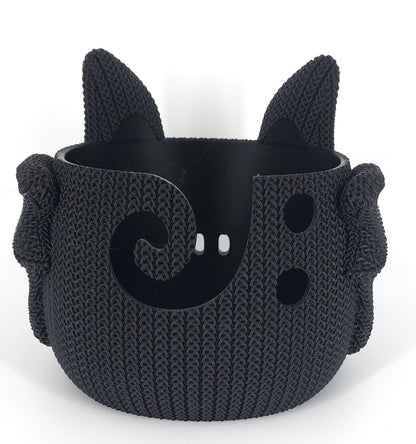 Garnschale Fledermaus gestricktes Design