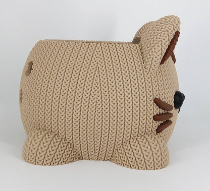 Garnschale Katze gestrickt