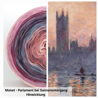 Bobbel Monet Parlament bei Sonntenuntergang