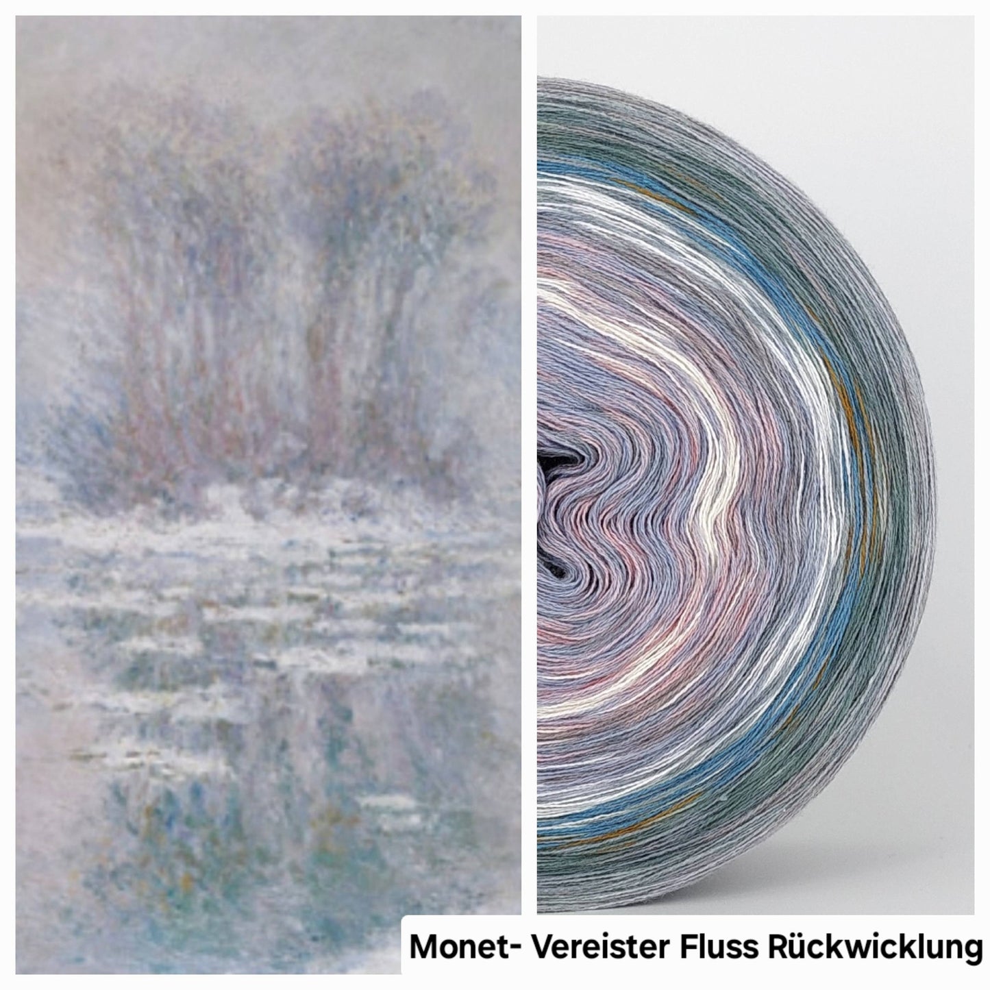 Bobbel Monet Vereister Fluss