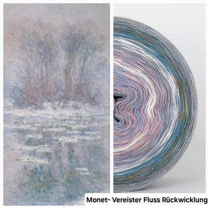 Bobbel Monet Vereister Fluss