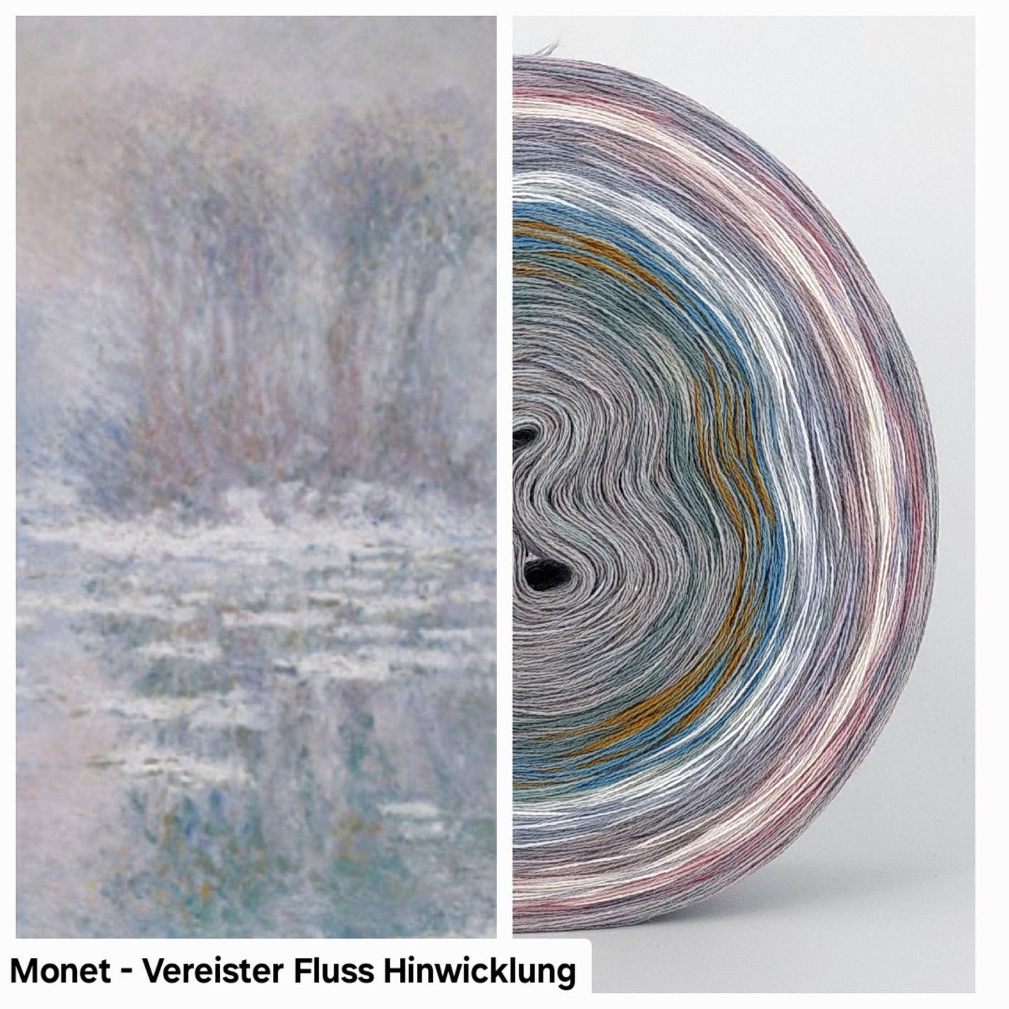 Bobbel Monet Vereister Fluss