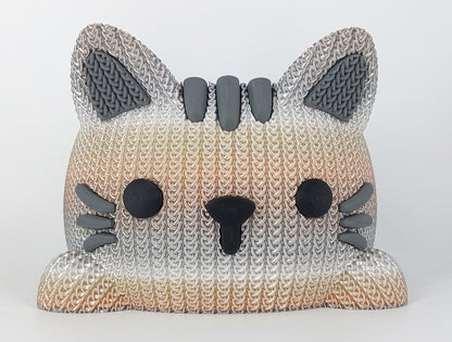 Rainbow Garnschale Katze gestrickt