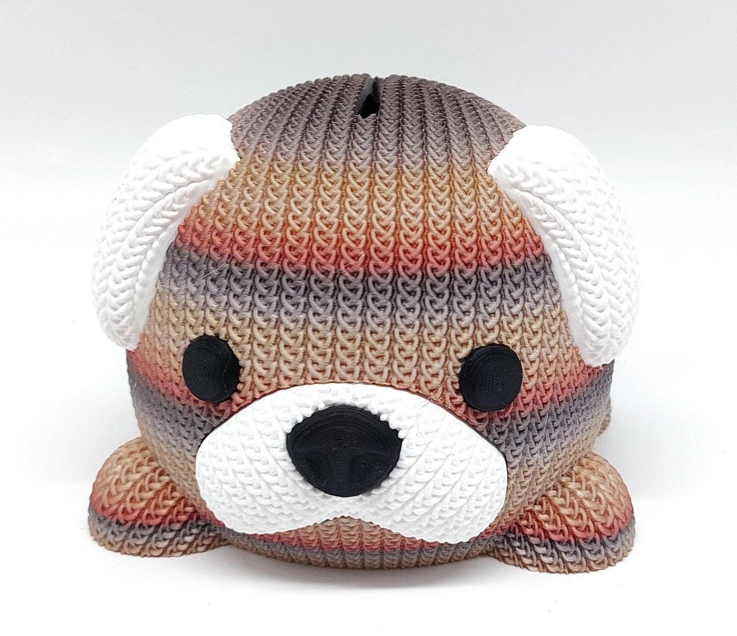 Rainbow Spardose Hund gestrickt