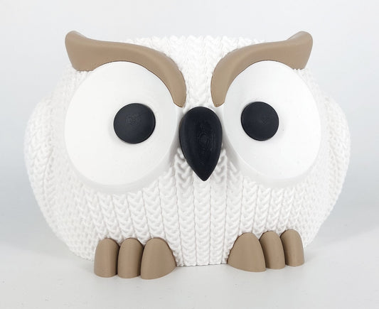 Garnschale Eule gestrickt