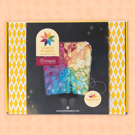 Scheepjes CAL Festival of Lights blanket Organicon Kit