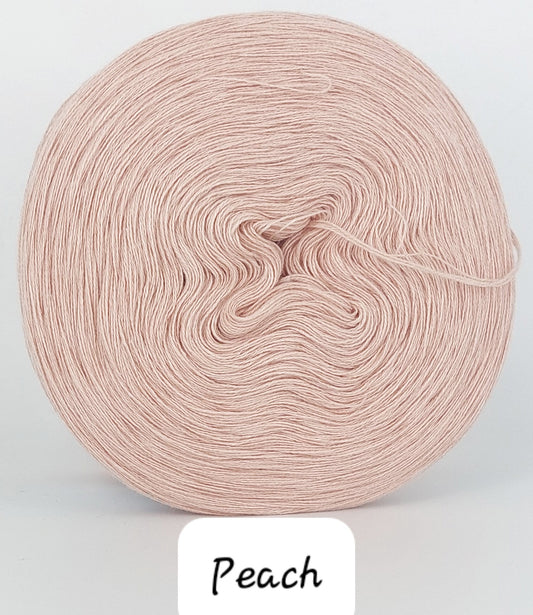 Peach  4 fädig Uni