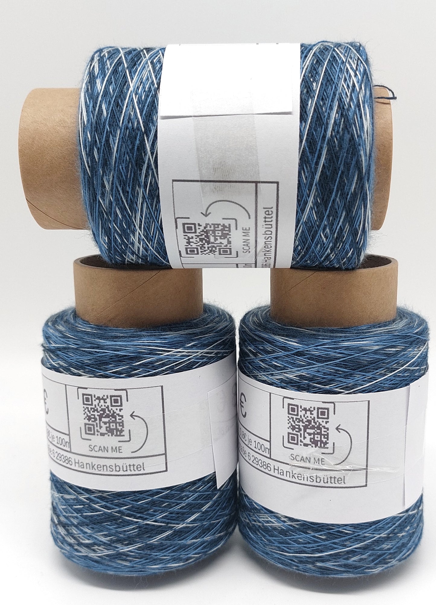 Deep Blue 100% Baumwolle Regenbogengarn 1000m