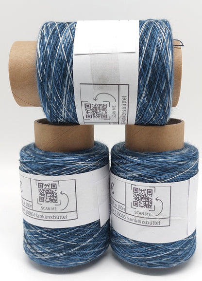 Deep Blue 100% Baumwolle Regenbogengarn 1000m