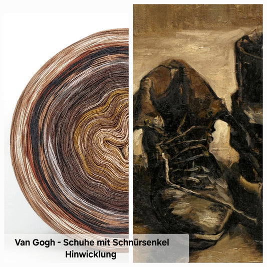 Bobbel Van Gogh Schuh mit Schnürsenkel