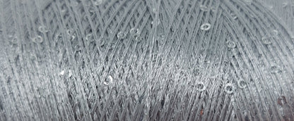Silber Paliettengarn 500m