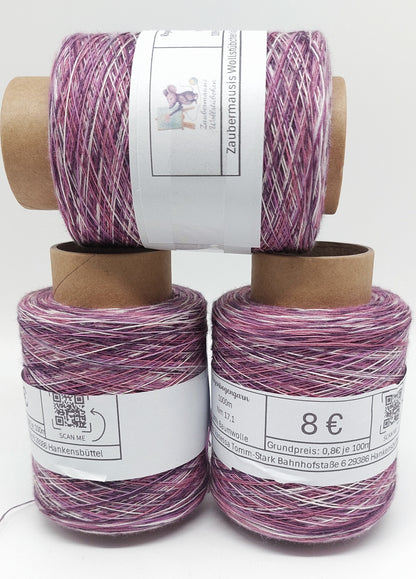 Lilac 100% Baumwolle Regenbogengarn 1000m