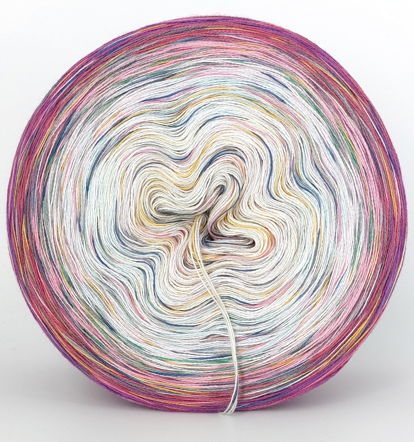R9 mit 100% Biobaumwolle Regenbogengarn