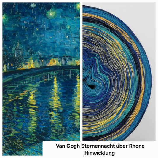 Bobbel Van Gogh Sternennacht über Rhone