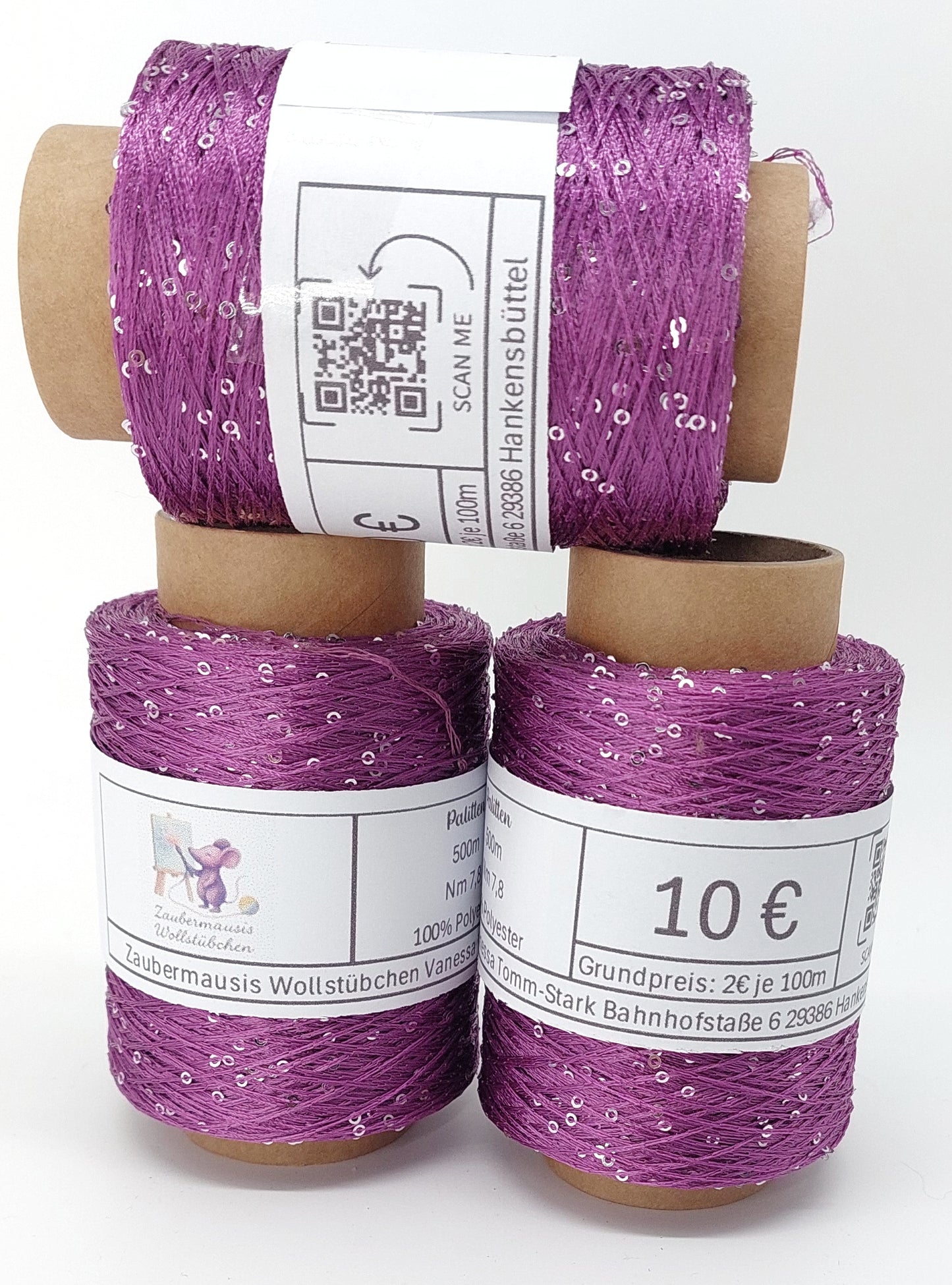 Violetto Paliettengarn 500m