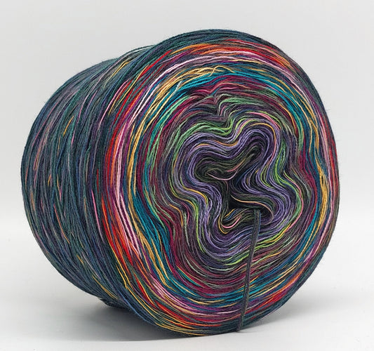R10 mit 100% Baumwolle Regenbogengarn