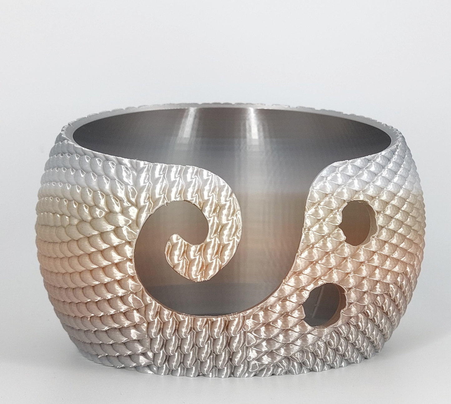 Verlaufsfarbende Garnschale Woll Design