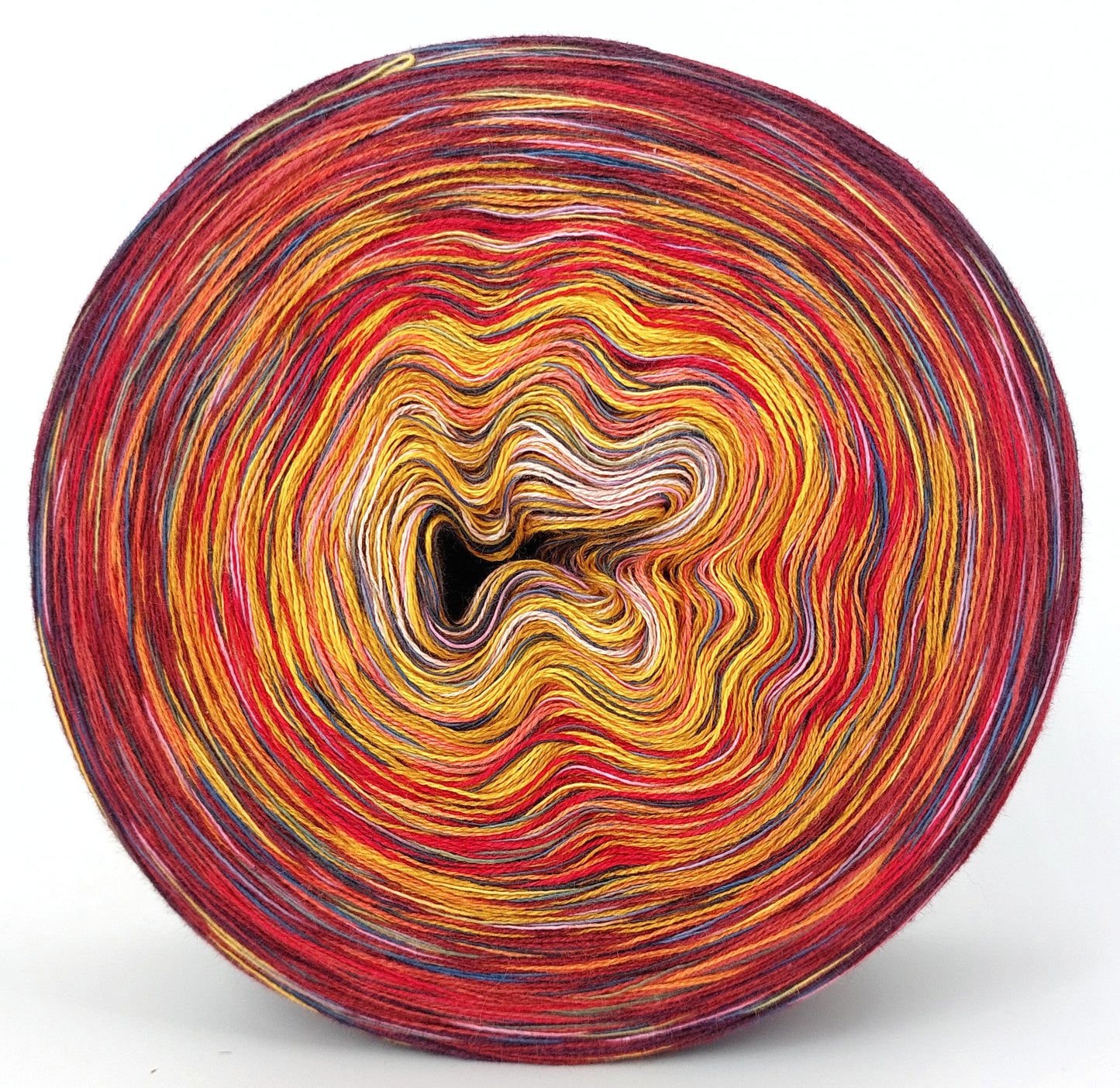 R7 mit 100% Biobaumwolle Regenbogengarn