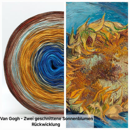 Bobbel Van Gogh Zwei geschnittene Sonnenblumen
